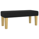 kontinentalseng med madras 90x190 cm stof sort