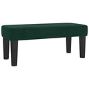 kontinentalseng med madras 90x200 cm fløjl mørkegrøn