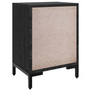 sengeborde 2 stk. 40x30x55 cm massivt fyrretræ sort