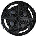 plantevogne 3 stk. med hjul 170 kg diam. 30 cm sort