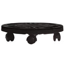 plantevogne 5 stk. med hjul 170 kg diam. 30 cm sort