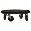 plantevogne 2 stk. med hjul 275 kg diam. 40 cm sort