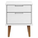 sengebord MOLDE 40x35x48 cm massivt fyrretræ hvid
