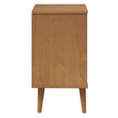 sengebord MOLDE 40x35x65 cm massivt fyrretræ gyldenbrun