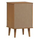 sengebord MOLDE 40x35x65 cm massivt fyrretræ gyldenbrun