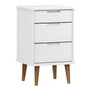 sengebord MOLDE 40x35x65 cm massivt fyrretræ hvid