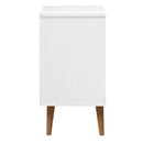 sengebord MOLDE 40x35x65 cm massivt fyrretræ hvid