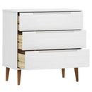 kommode MOLDE 80x40x80 cm massivt fyrretræ hvid