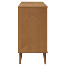 sengebord MOLDE 113x40x80 cm massivt fyrretræ brun