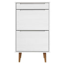 skoskab MOLDE 59,5x35x103 cm massivt fyrretræ hvid