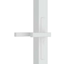 dør 76x201,5 cm sikkerhedsglas og aluminium hvid
