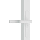 dør 102,5x201,5 cm sikkerhedsglas og aluminium hvid