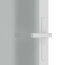 dør 76x201,5 cm mat glas og aluminium hvid