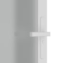 dør 83x201,5 cm mat glas og aluminium hvid