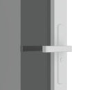 dør 76x201,5 cm sikkerhedsglas og aluminium hvid