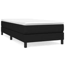 kontinentalseng med madras 90x200 cm stof sort