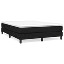 kontinentalseng med madras 140x190 cm stof sort