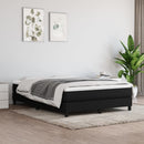 kontinentalseng med madras 160x200 cm stof sort