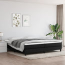 kontinentalseng med madras 200x200 cm stof sort
