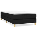 kontinentalseng med madras 90x190 cm stof sort