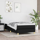kontinentalseng med madras 100x200 cm stof sort