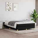 kontinentalseng med madras 140x190 cm stof sort