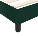 kontinentalseng med madras 90x200 cm fløjl mørkegrøn