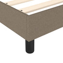kontinentalseng med madras 90x200 cm stof gråbrun