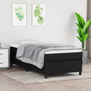 kontinentalseng med madras 100x200 cm stof sort