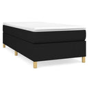 kontinentalseng med madras 80x200 cm stof sort