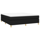 kontinentalseng med madras 160x200 cm stof sort