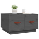 sofabord 60x53x35 cm massivt fyrretræ grå