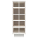 Vinskab 23x34x61 cm massivt fyrretræ hvid