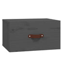 væghængte sengeborde 2 stk. 40x29,5x22 cm grå