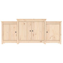 skænk 164x37x68 cm massivt træ fyrretræ