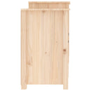 skænk 164x37x68 cm massivt træ fyrretræ