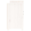 skænk 164x37x68 cm massivt fyrretræ hvid