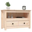 tv-bord 79x35x52 cm massivt fyrretræ