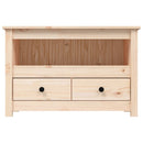 tv-bord 79x35x52 cm massivt fyrretræ