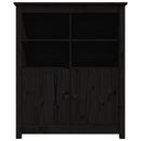 skænk 83x41,5x100 cm massivt fyrretræ sort