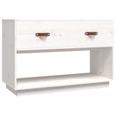 tv-bord 90x40x60 cm massivt fyrretræ hvid