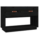 tv-bord 90x40x60 cm massivt fyrretræ sort