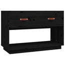 tv-bord 90x40x60 cm massivt fyrretræ sort