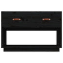 tv-bord 90x40x60 cm massivt fyrretræ sort