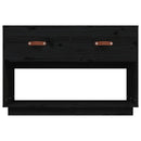 tv-bord 90x40x60 cm massivt fyrretræ sort