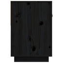 tv-bord 90x40x60 cm massivt fyrretræ sort
