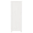 bogreol 80x35x97 cm massivt fyrretræ hvid