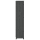 bogreol 80x35x154 cm massivt fyrretræ grå