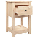 sengeborde 2 stk. 40x35x61,5 cm massivt fyrretræ
