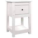 sengeborde 2 stk. 40x35x61,5 cm massivt fyrretræ hvid